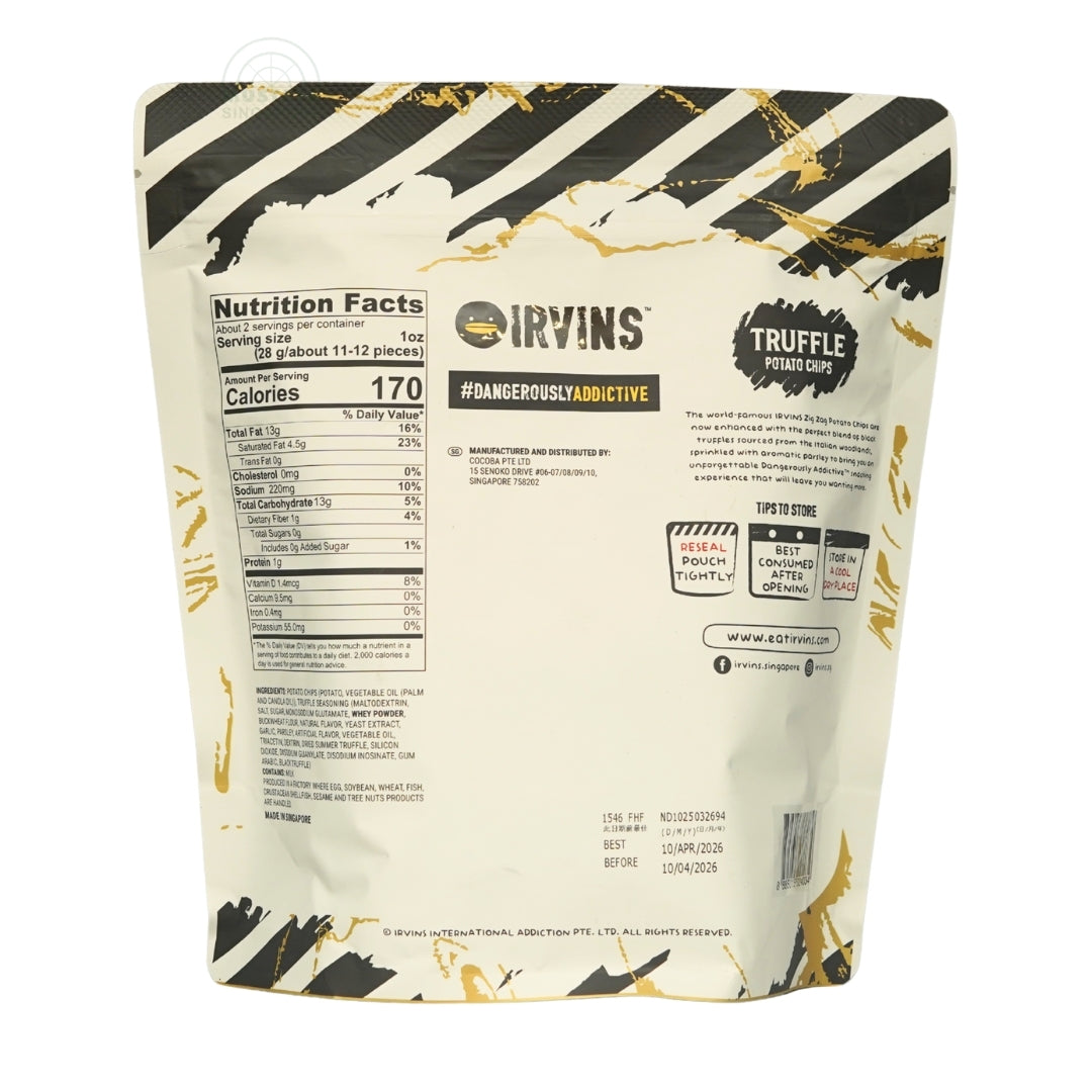 Irvins Truffle Potato Chips 210g
