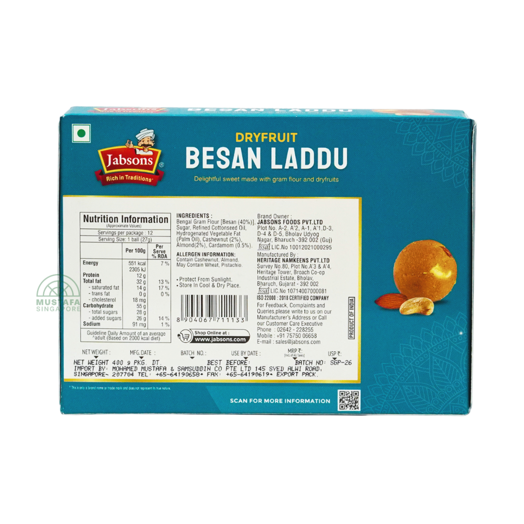 Jabson Besan Laddu 400g