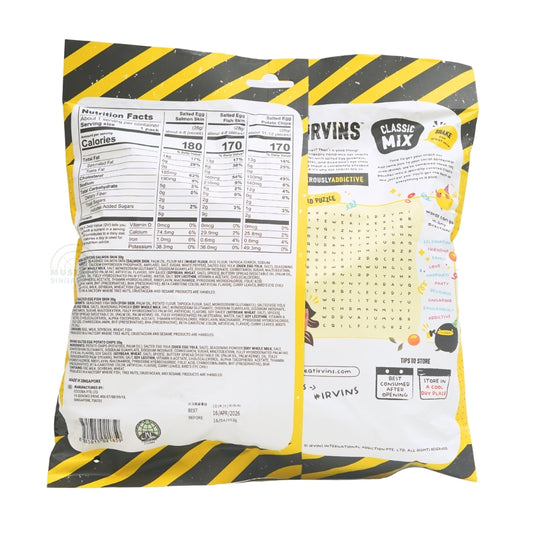 Irvins Classic Mix Salted Egg Fish Ski 3 x 30g (90g)