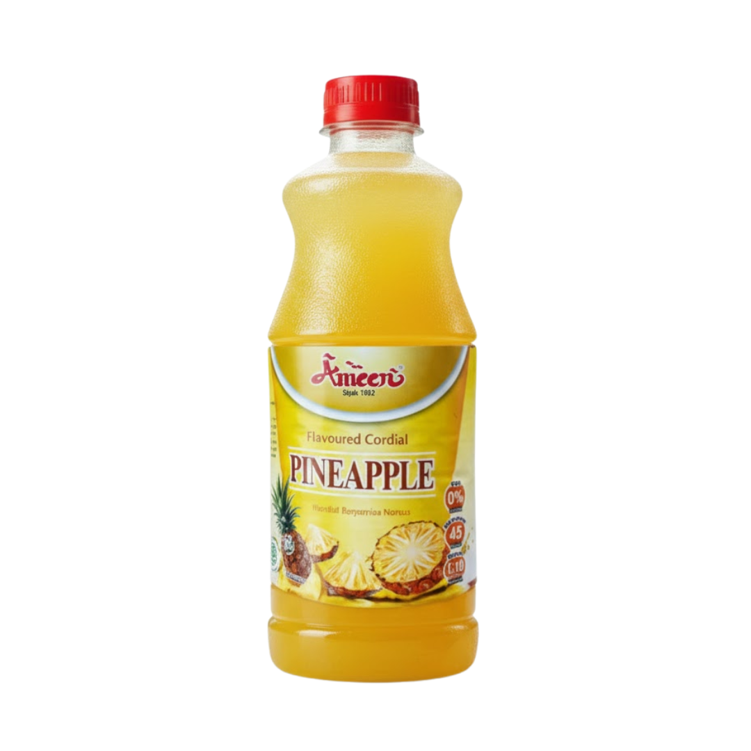Ameen Pineapple Flavoured Cordial 840ml
