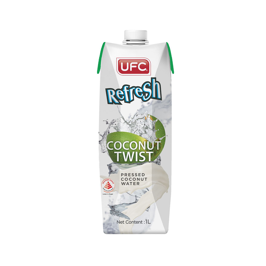 UFC Refresh Coconut Twist Pressed Coconut Water 1L