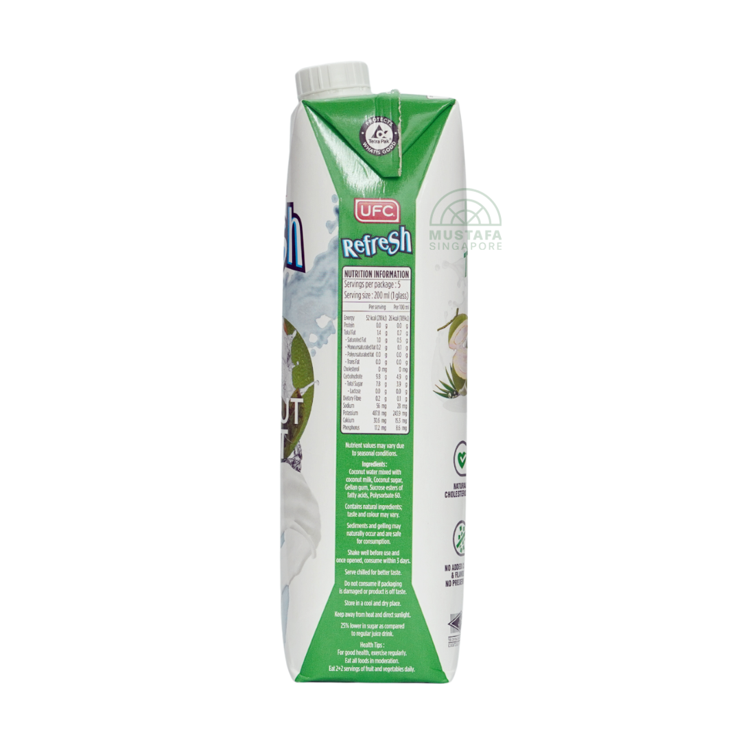 UFC Refresh Coconut Twist Pressed Coconut Water 1L