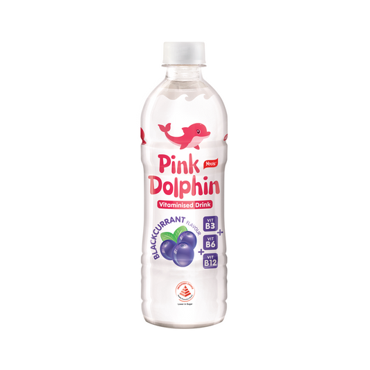 Yeo's Pink Dolphin Vitaminised Drink Blackcurrant Flavour 500ml