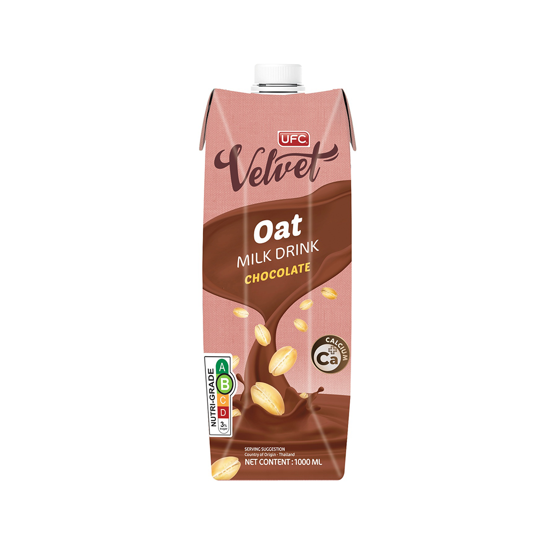 UFC Velvet Oat Milk Drink Chocolate Plant Based Dairy free 1L