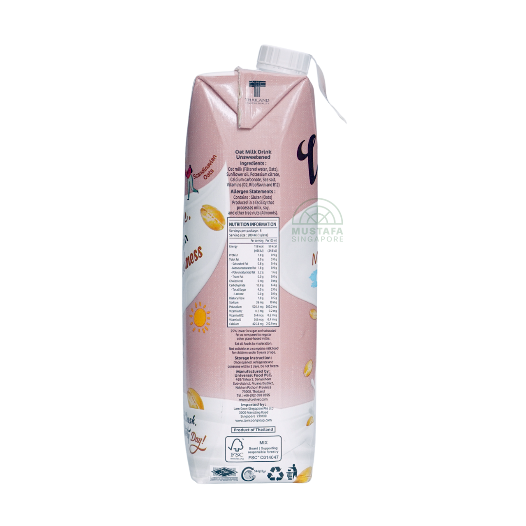 UFC Velvet Oat Milk Drink Unsweetened 1L