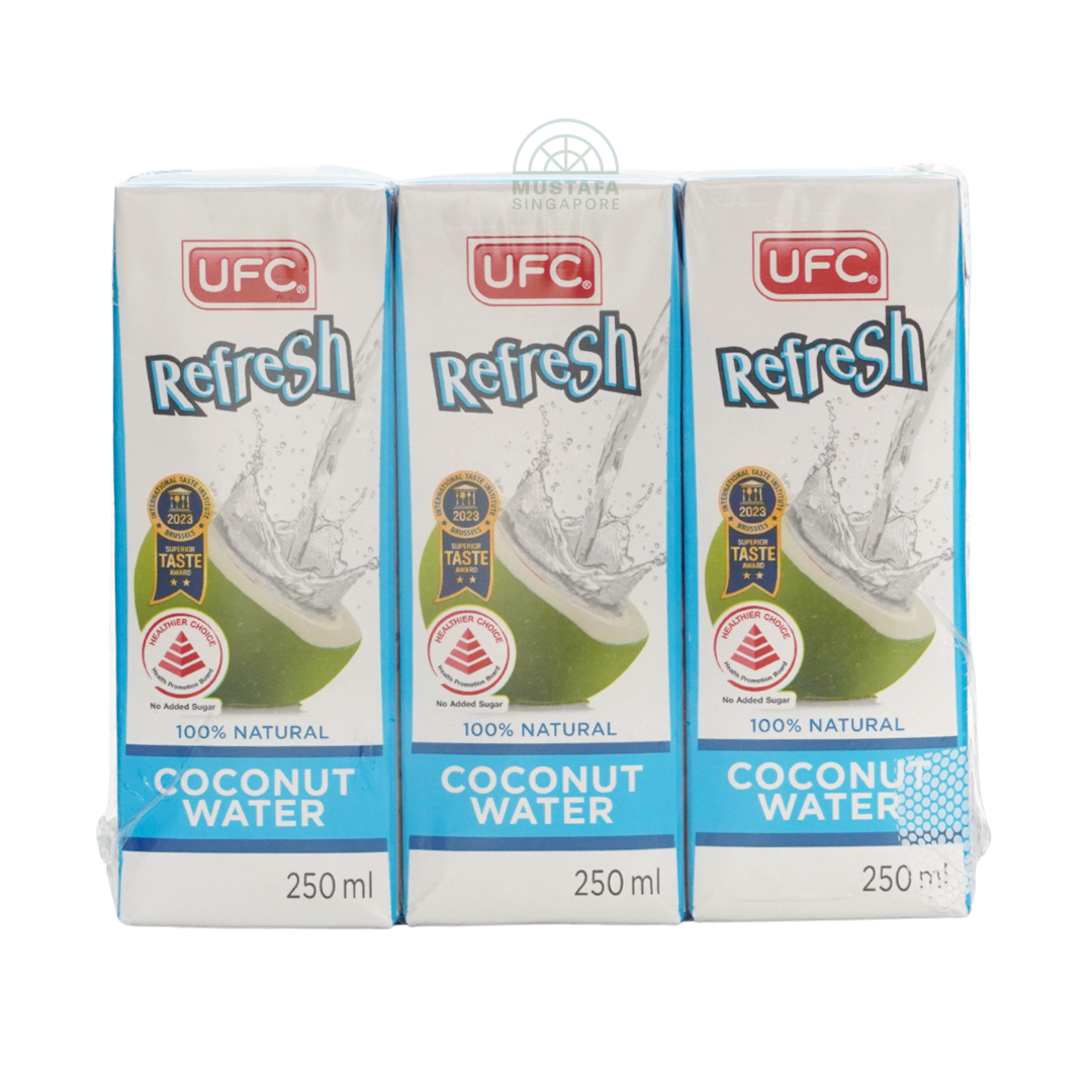 UFC Refresh 100% Natural Coconut Water 3 x 250ml