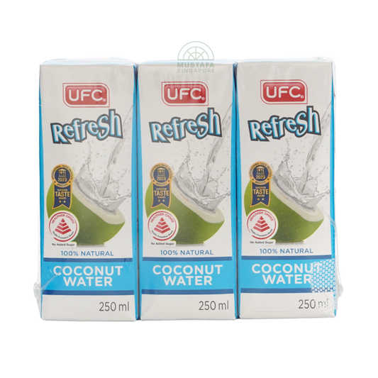 UFC Refresh 100% Natural Coconut Water 3 x 250ml