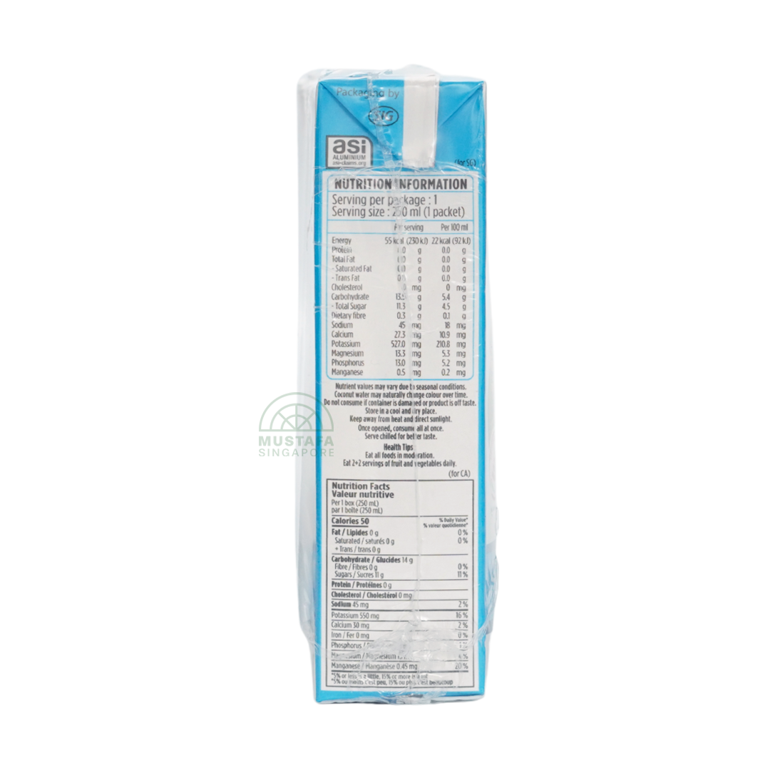 UFC Refresh 100% Natural Coconut Water 3 x 250ml