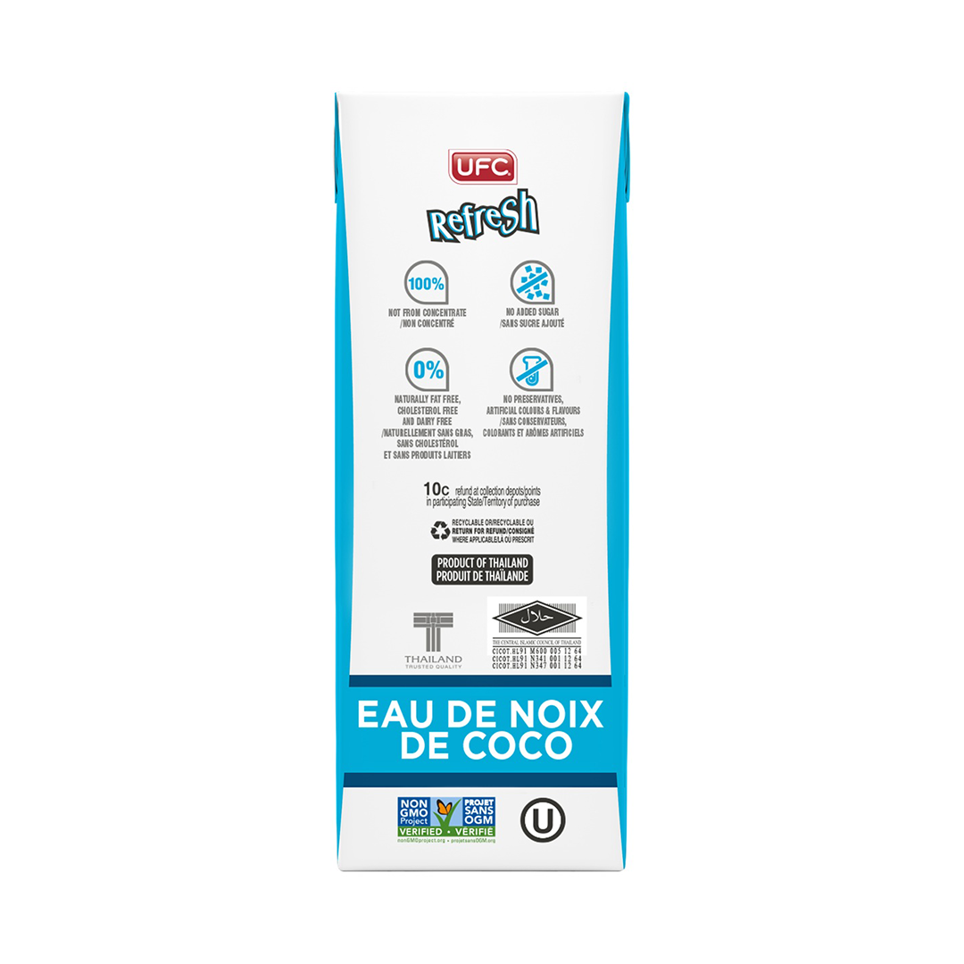 UFC Refresh 100% Natural Coconut Water 3 x 250ml