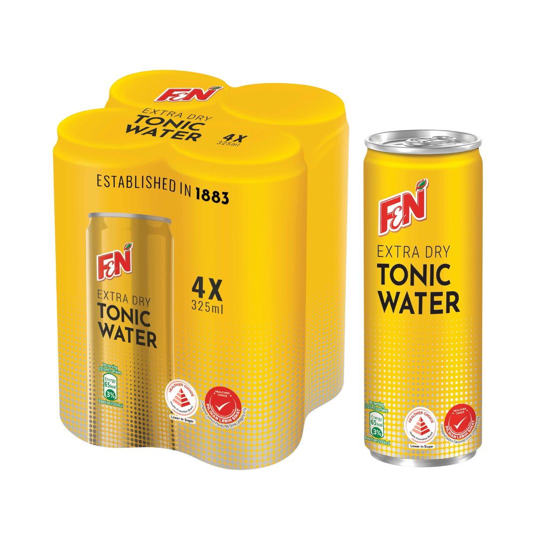 F&N Extra Dry Tonic Water 4 x 325ml