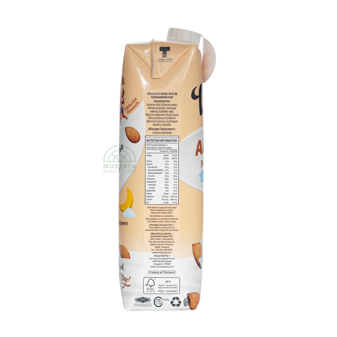 UFC Velvet Almond Milk Drink Unsweetened 1L