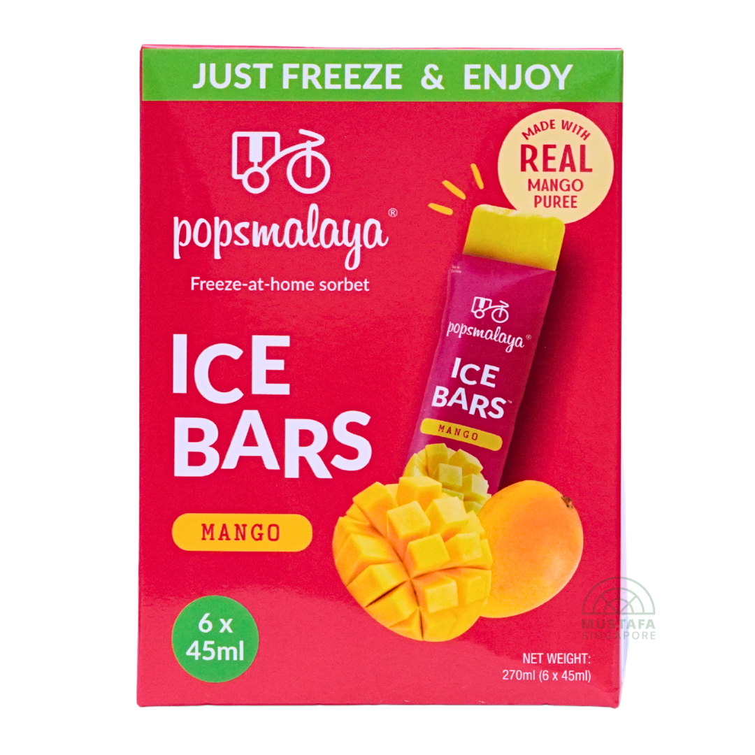 Popsmalaya Ice Bars Mango 6x45ml