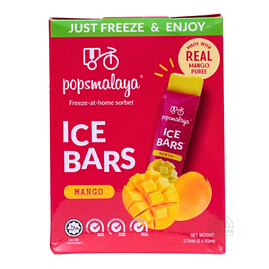 Popsmalaya Ice Bars Mango 6x45ml