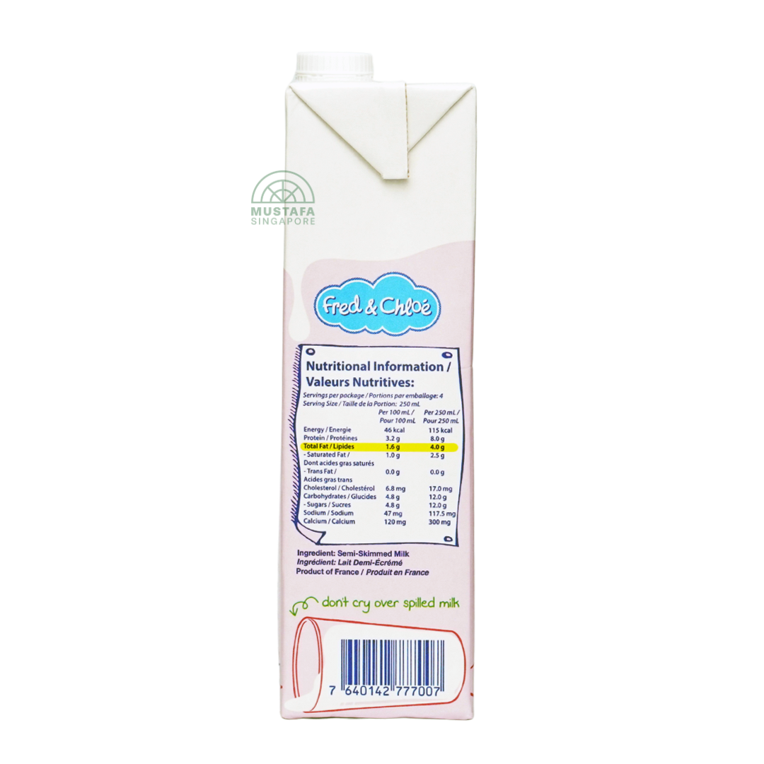 Fred & Chloe Semi-Skimmed Milk 1L