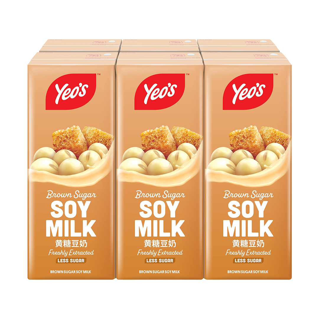 Yeo's Brown Sugar Soy Milk 250ml x 6s