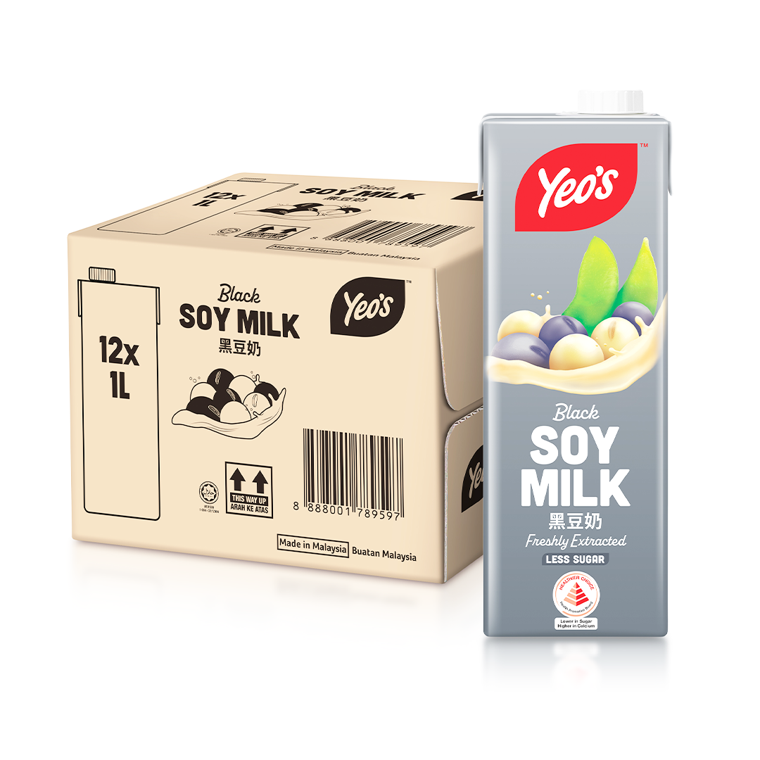 Yeo's Black Soy Milk 1L