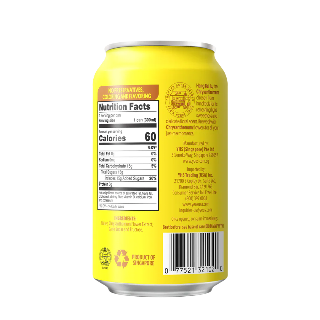 Yeo's Chrysanthemum Tea 6 cans 300ml