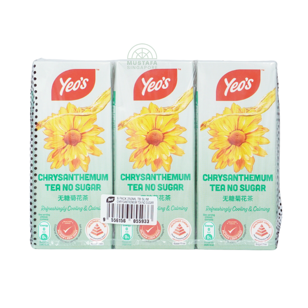 Yeo's Chrysanthemum Tea No Sugar 6 pack 250ml