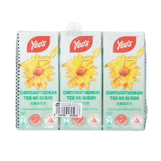 Yeo's Chrysanthemum Tea No Sugar 6 pack 250ml