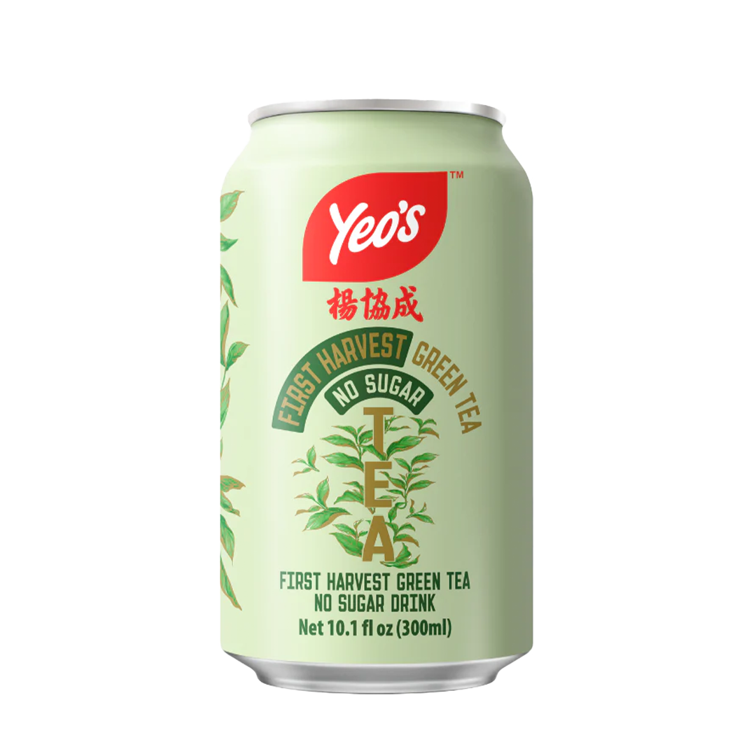 Yeo's First Harvest Green Tea Drink No Sugar 6 cans 300ml