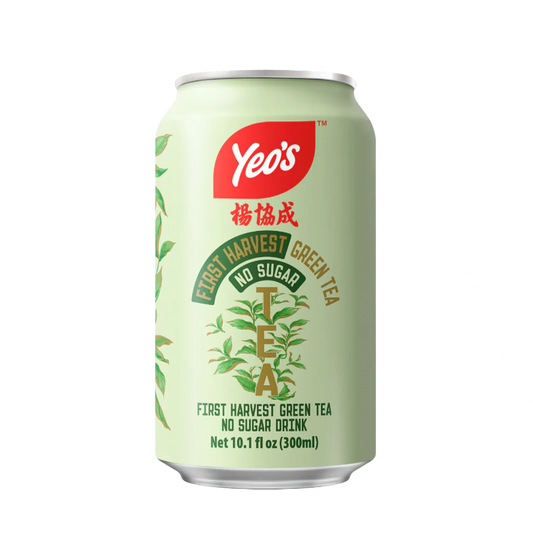 Yeo's First Harvest Green Tea Drink No Sugar 6 cans 300ml