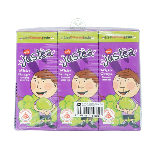 Yeo's Justea White Grape Flavoured Green Tea 6 pack 250ml