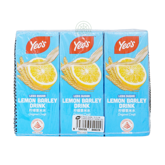 Yeo's Lemon Barley Drink Less Sugar 6 pack 250ml