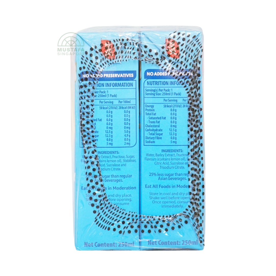 Yeo's Lemon Barley Drink Less Sugar 6 pack 250ml