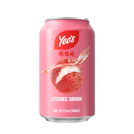 Yeo's Lychee Flavoured Drink Less Sugar 6 cans 300ml