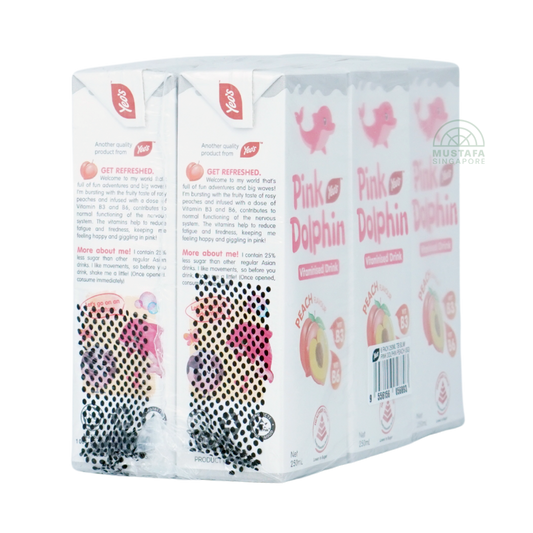 Yeo's Pink Dolphin Peach 6 pack 250ml
