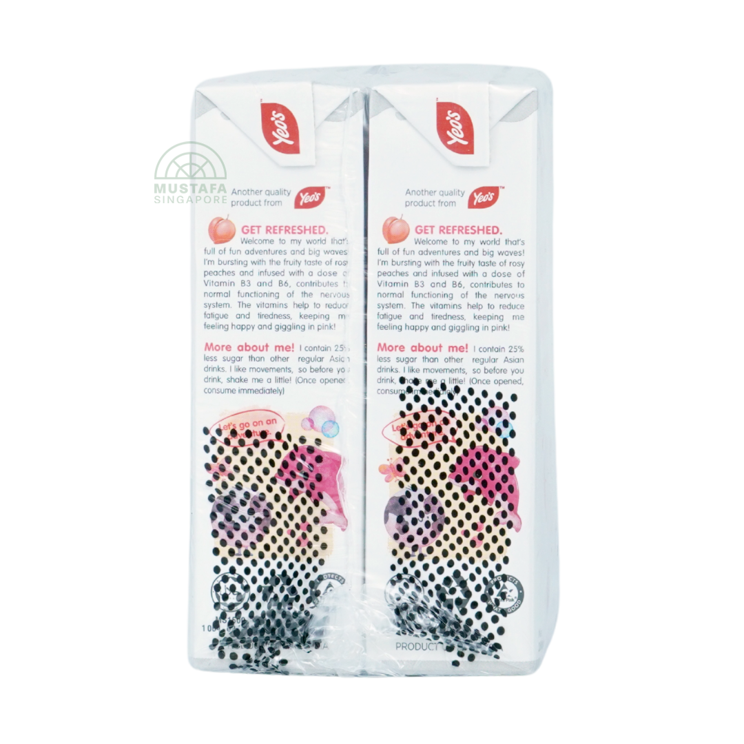 Yeo's Pink Dolphin Peach 6 pack 250ml