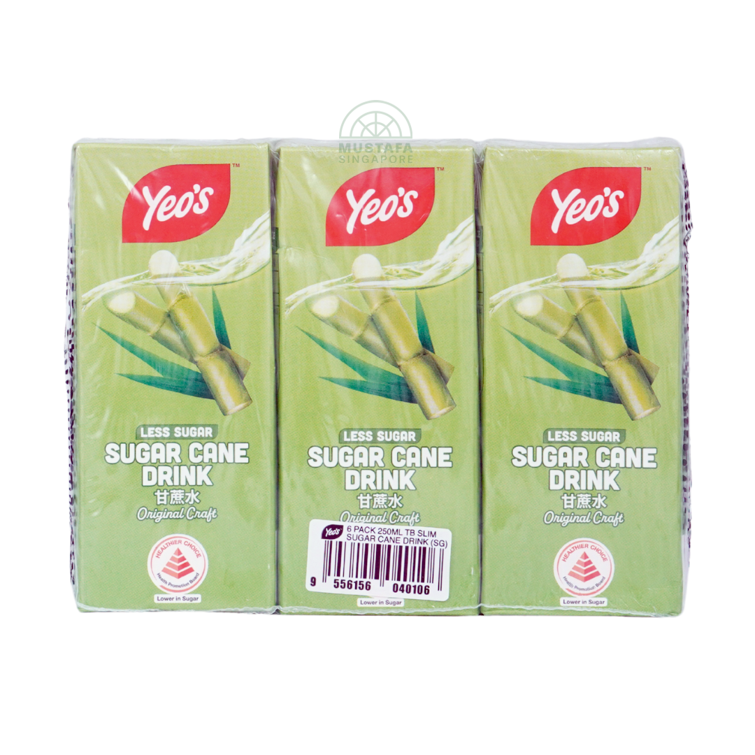 Yeo's Sugar Cane Drink Less Sugar 6 pack 250ml
