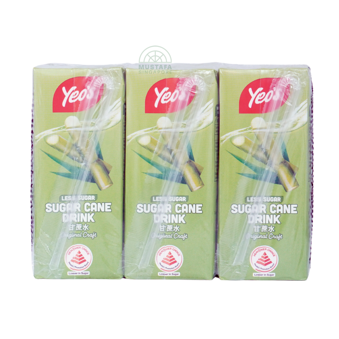 Yeo's Sugar Cane Drink Less Sugar 6 pack 250ml