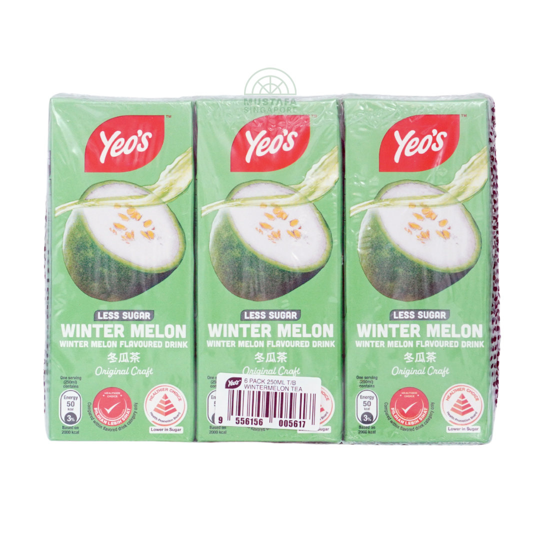 Yeo's Wintermelon Flavoured Drink Less Sugar 6 pack 250ml