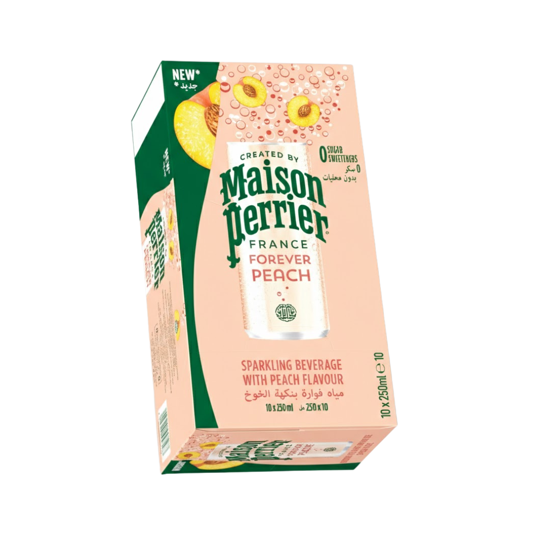Maison Perrier Forever Peach Sparkling Beverage 10 x 250ml