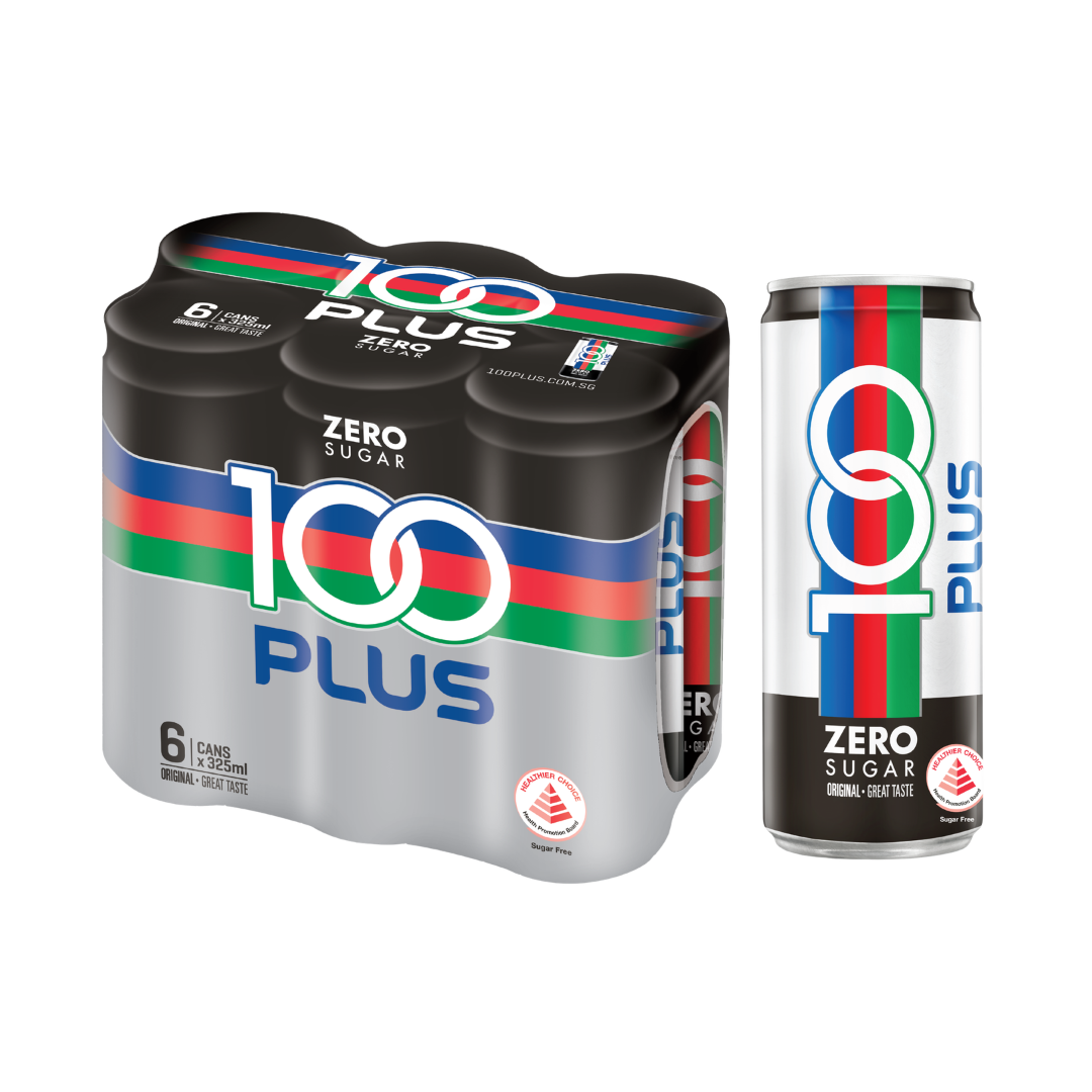 F&N 100 Plus Zero Sugar 6 x 325ml