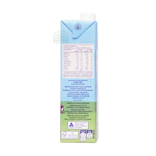 Victoria Australia So Natural Dairy Milk Full Cream 1L
