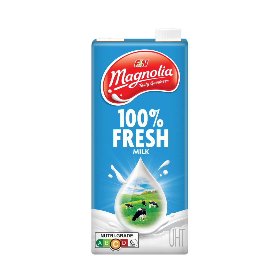 F&N Magnolia 100% Fresh Milk Plain UHT 1L