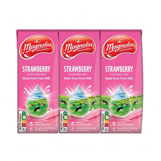 F&N Magnolia Strawberry Fresh Milk 6 x 200ml