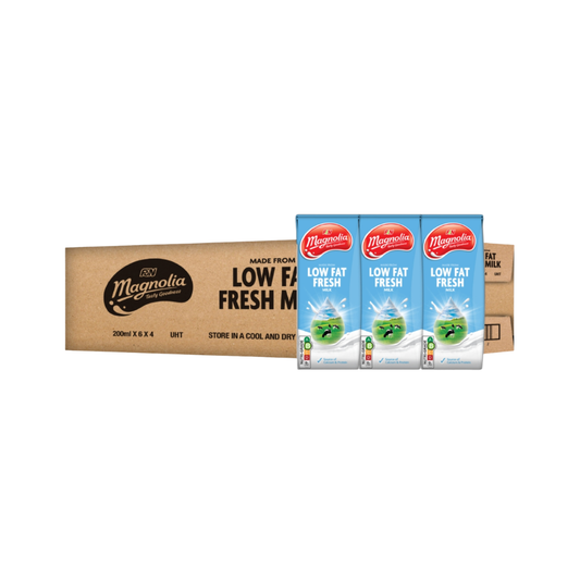 F&N Magnolia Low Fat Fresh Milk 24 x 200ml