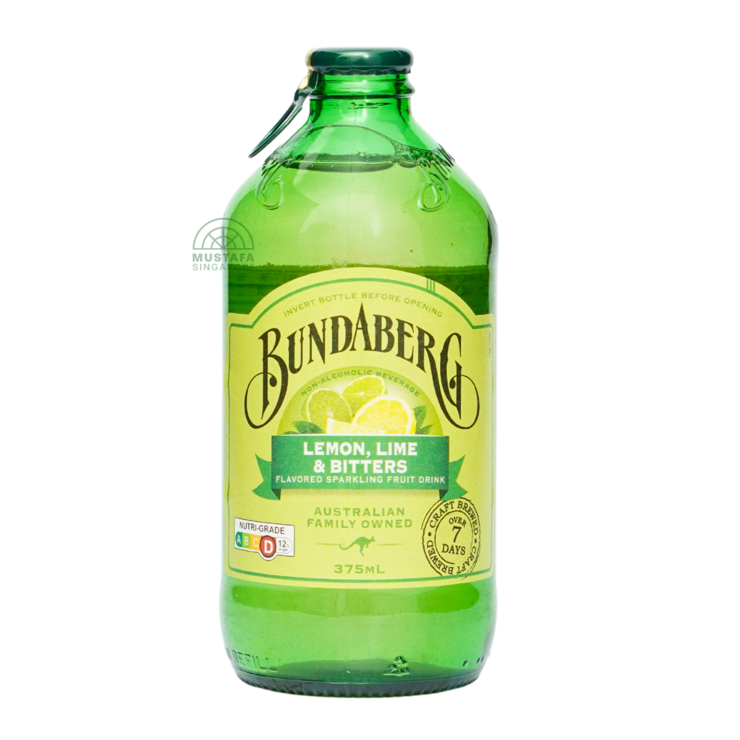 Bundaberg Lemon, Lime & Bitters Flavoured Sparkling Fruit Drink 375ml