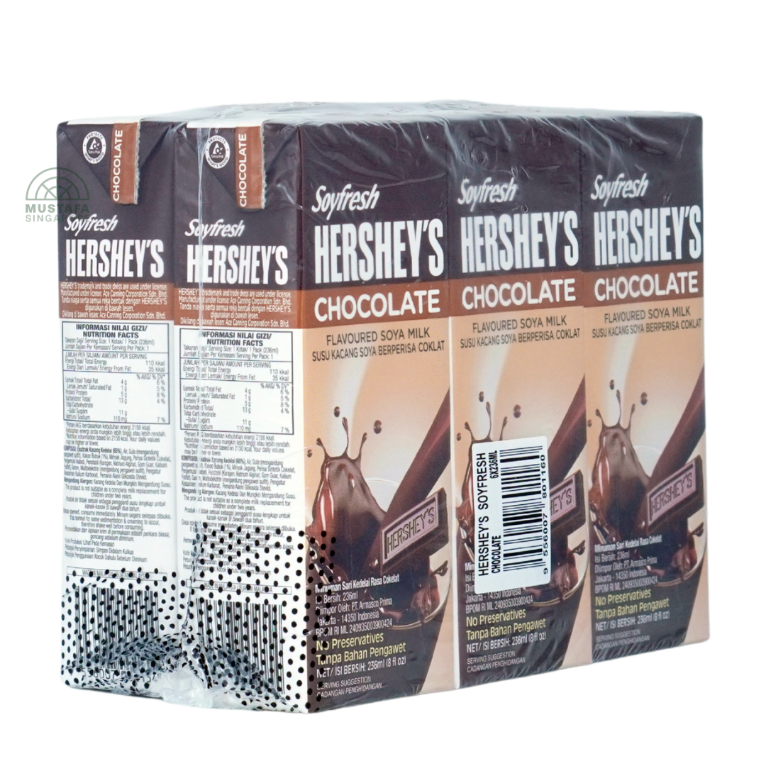 Soyfresh Hershey's Chocolate Flavoured Soya Milk 6 x 236ml