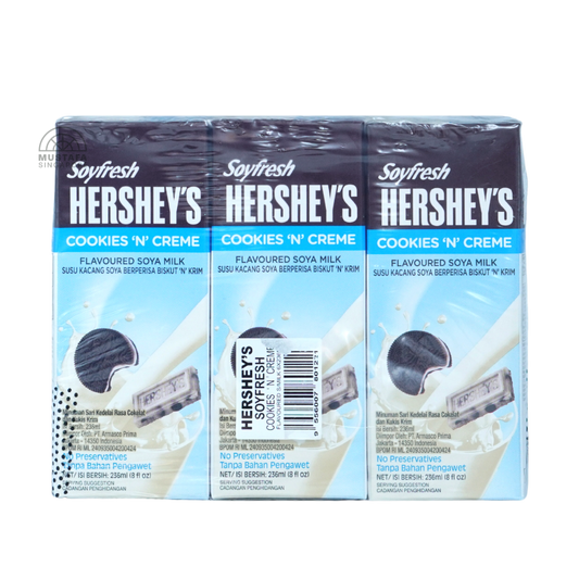 Soyfresh Hershey's Cookies 'N' Creme Flavoured Soya Milk 6 x 236ml