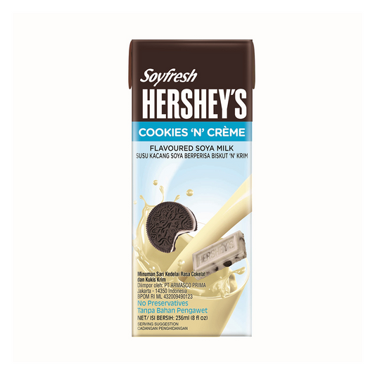 Hershey's Soyfresh Cookies And Creme Soya Milk 236ml x 6s