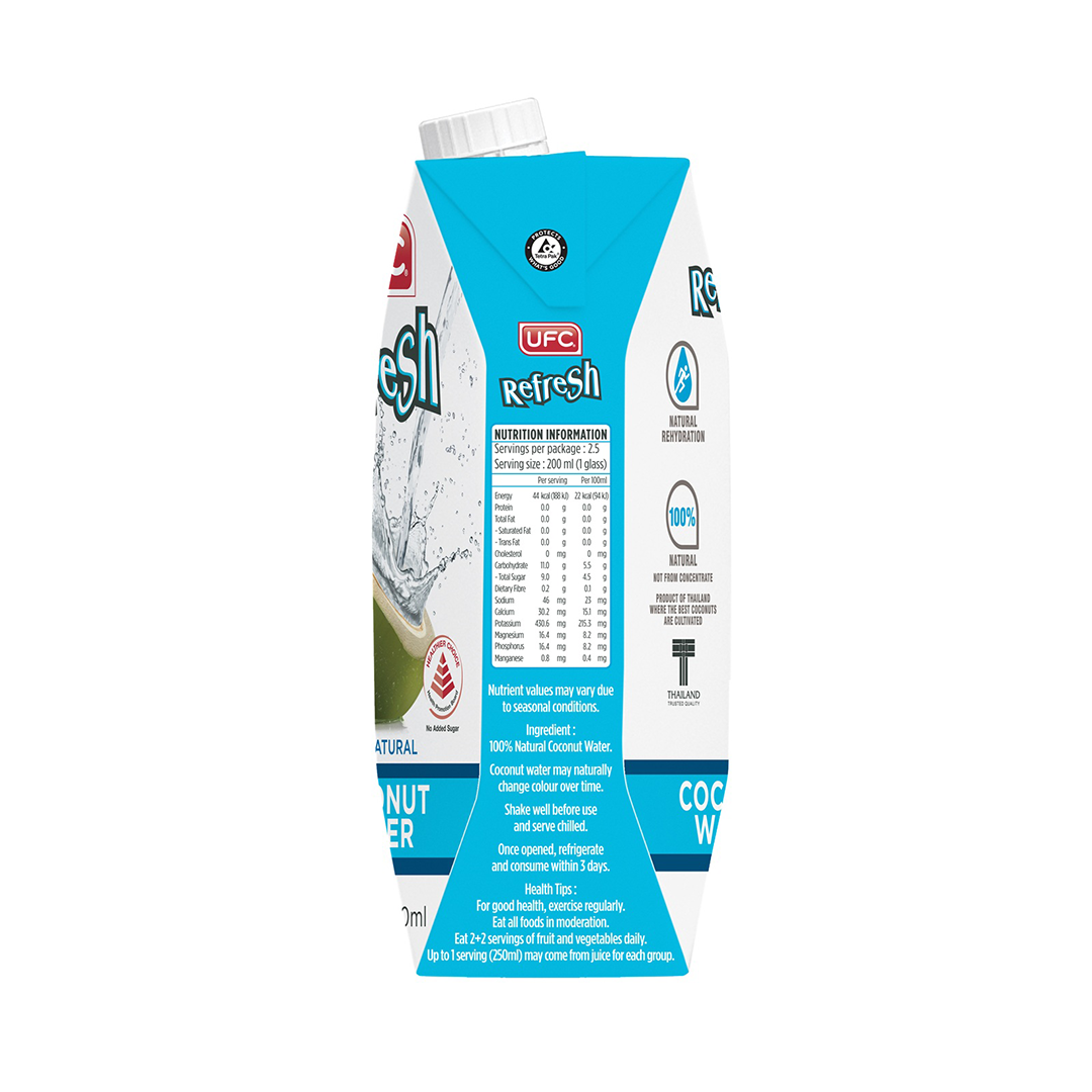 UFC Refresh 100% Natural Coconut Water 500ml