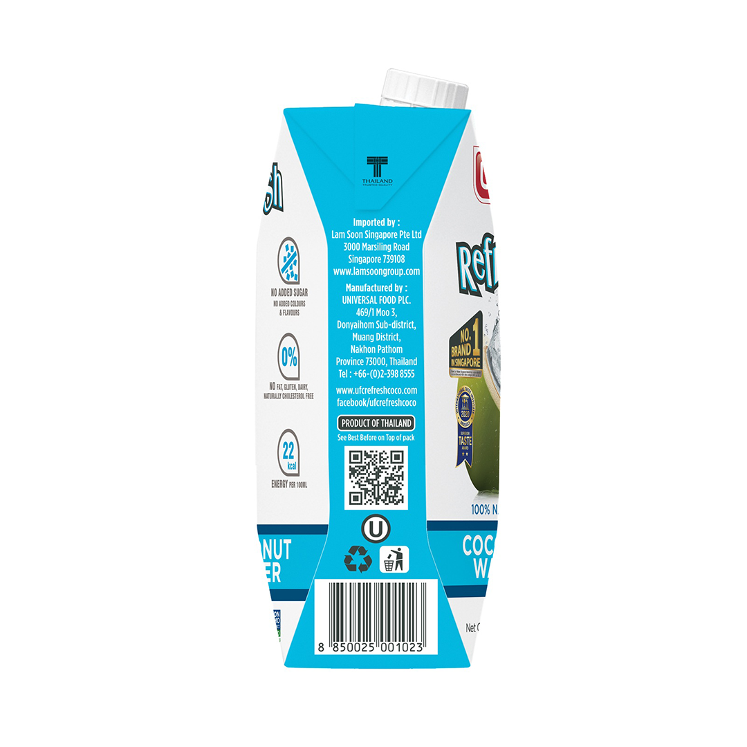 UFC Refresh 100% Natural Coconut Water 500ml