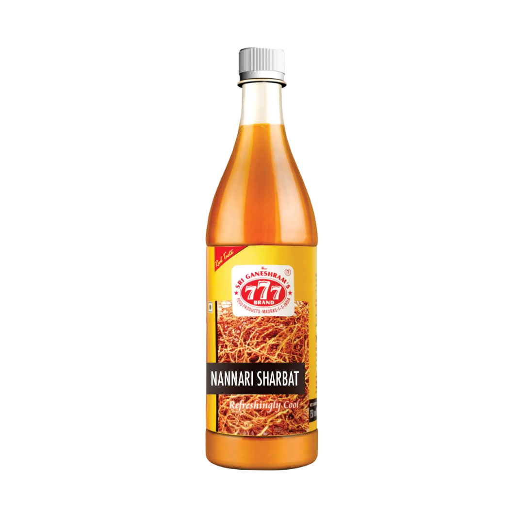Sri Ganeshram's 777 Brand Nannari Syrup 750ml