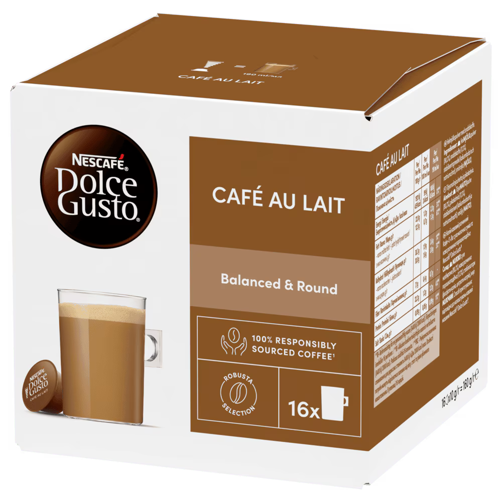 Nescafé Dolce Gusto Café Au Lait Capsules 16s