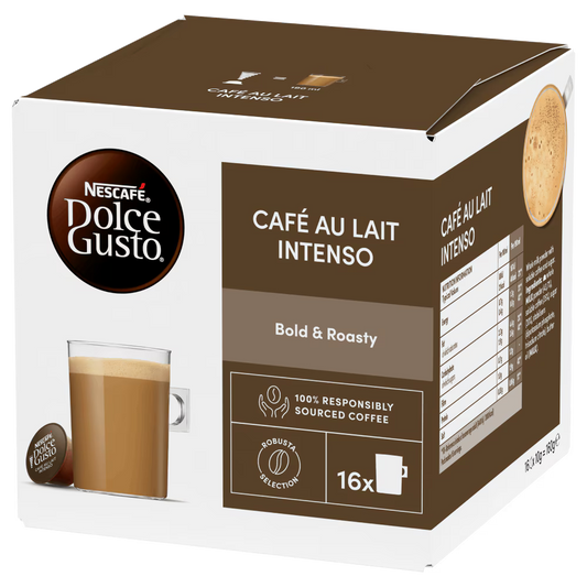 Nescafé Dolce Gusto Café Au Lait Intenso Capsules 16s