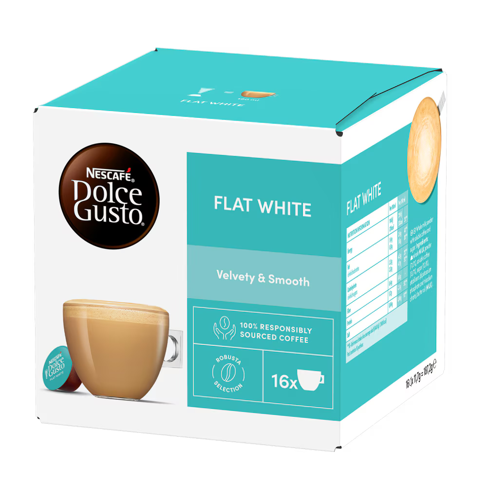 Nescafé Dolce Gusto Flat White Capsules 16s